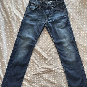 7 For All Mankind Dark Blue Straight Jeans